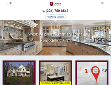Tablet Screenshot of dupaulconstruction.com